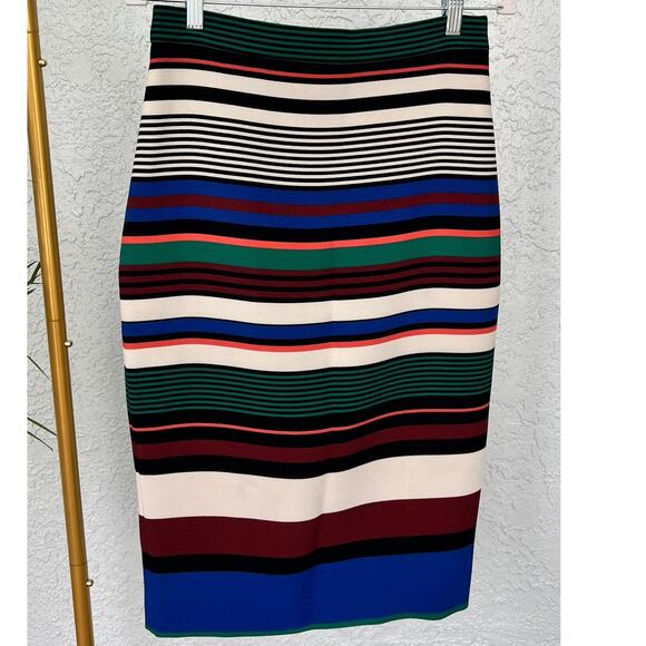 NWOT Badgley Mischka 2-Piece Striped Pencil Skirt & Sleeveless Top Set - Picture 5 of 13